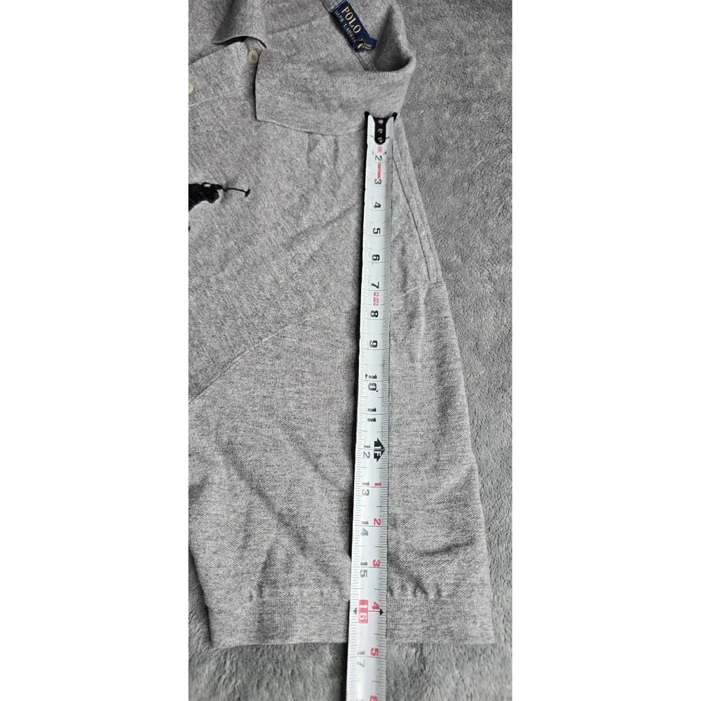 Polo Ralph Lauren Big Pony Polo Shirt Mens 3XB 3XL XXXL Grey Preppy Rugby #3 Big